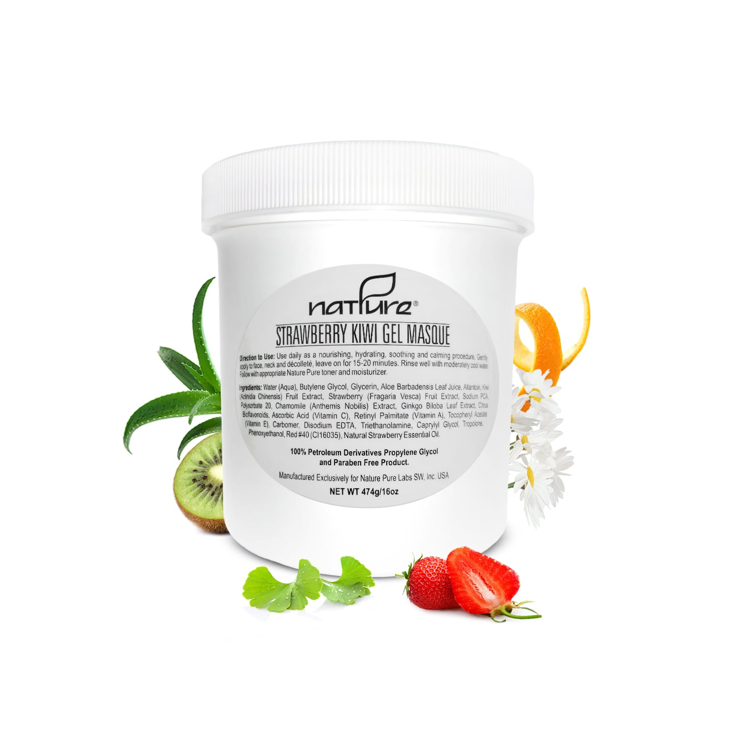 Professional Strawberry-Kiwi Gel Masque / 1.0lb